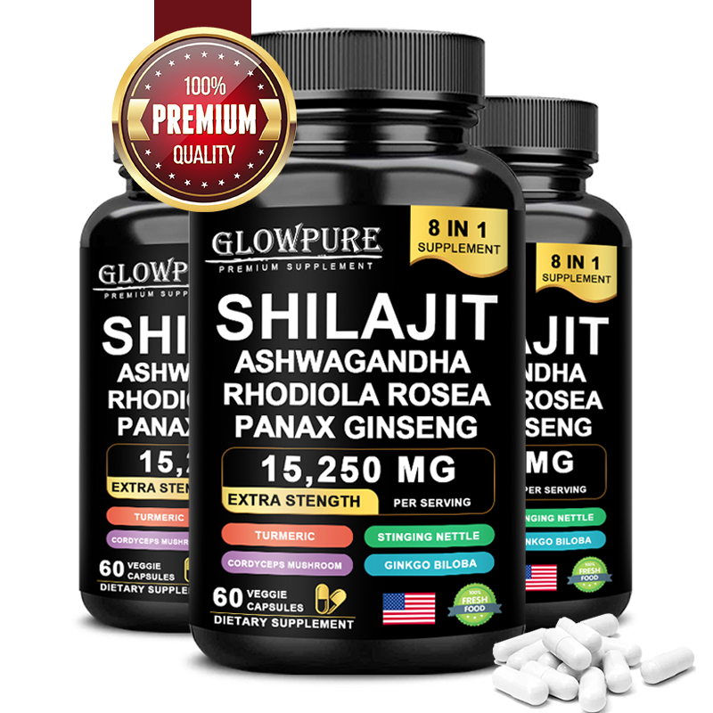 Pre Workout Supplement - Suplemento Shilajit 8 em 1 com