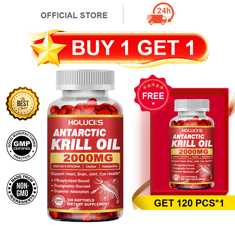 Krill Oil Supplement - Suplemento de Óleo de Krill Antártico