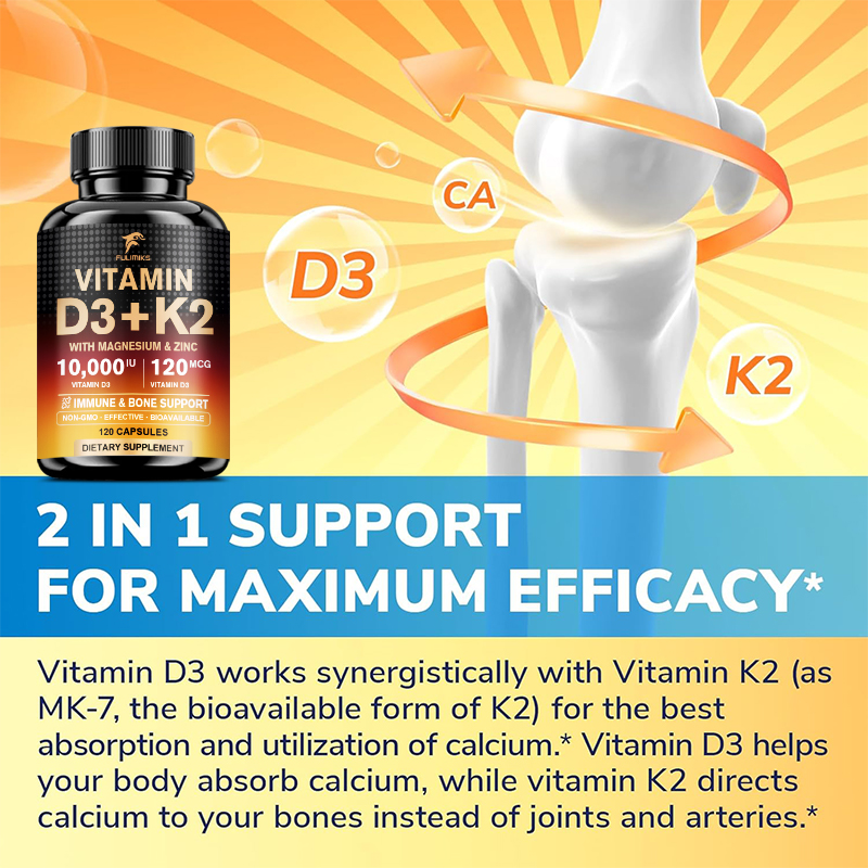 Suplemento de Vitamina D3 K2 1 - Nutrition Zinc avaliação e preço