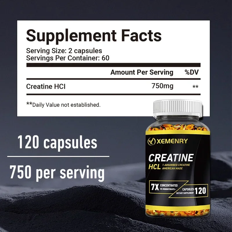 Cápsulas de creatina HCL - Cre - Pre Workout Supplement avaliação e preço