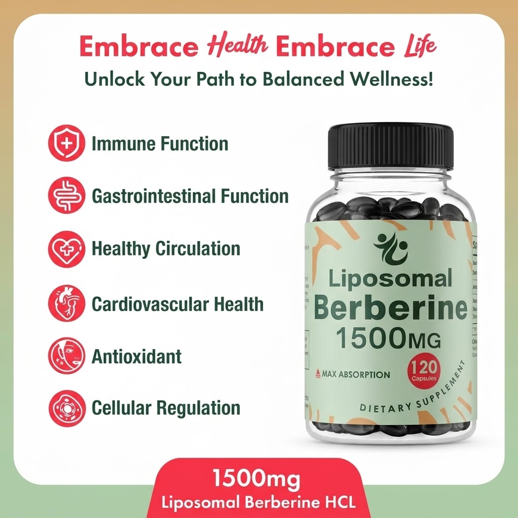 Berberina HCL Lipossomal - 150 - Berberine Hcl Capsule avaliação e preço