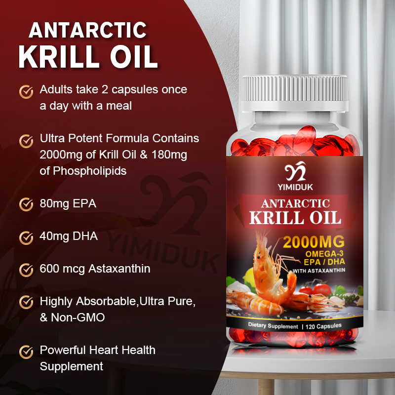 Óleo de Krill Antártico 2000mg - Krill Oil Supplement avaliação e preço