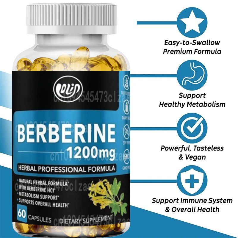 Suplemento HCL de 1200mg, supo - Berberine Hcl Capsule avaliação e preço