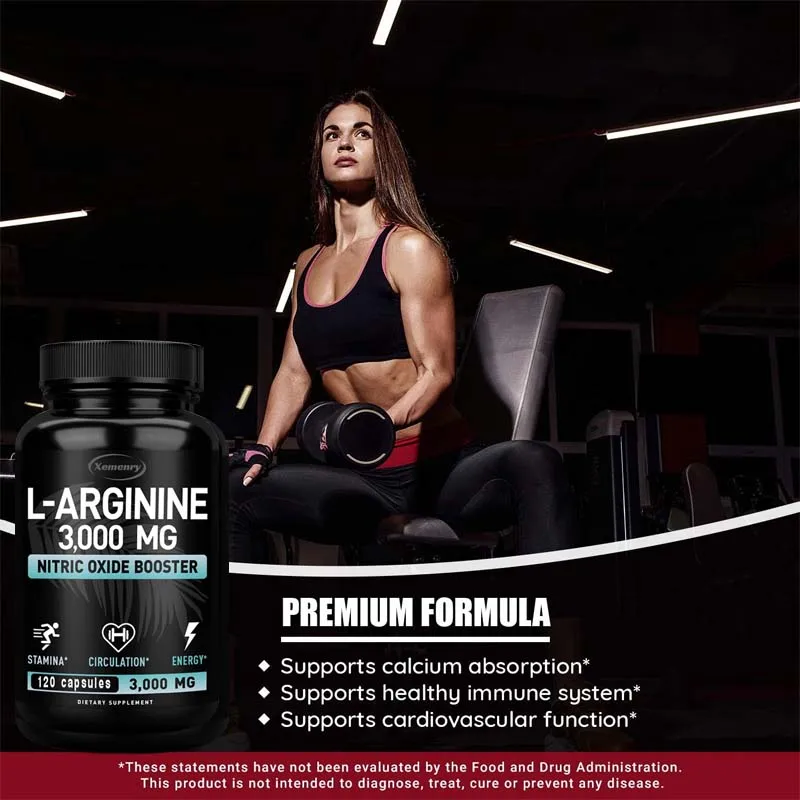L-Arginina 3000mg - para supor - Pre Workout Supplement avaliação e preço